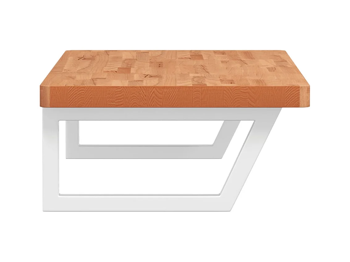 Badkamer wandschap staal en massief beukenhout