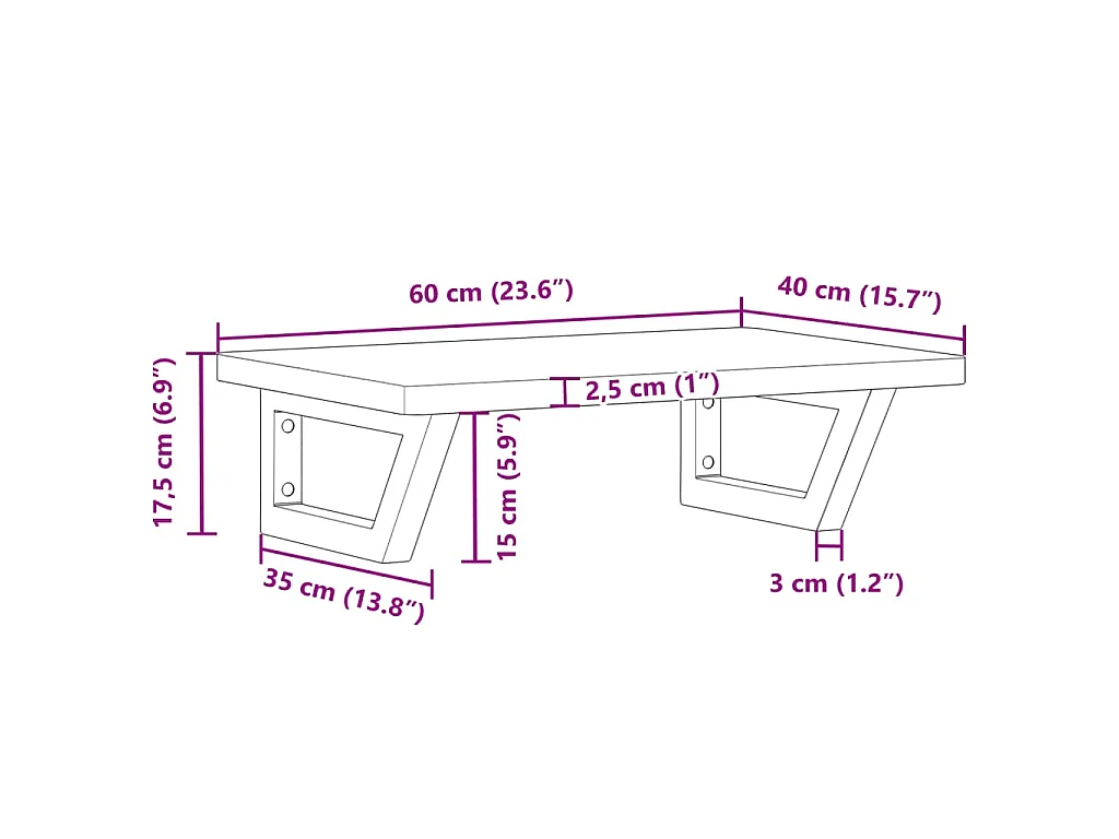 Badkamer wandschap staal en massief beukenhout