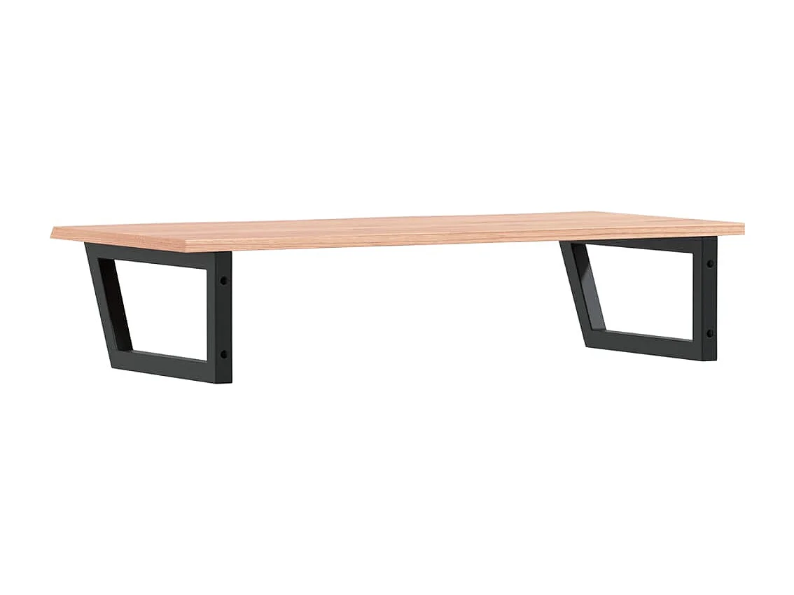 Badkamer wandschap staal en massief eikenhout