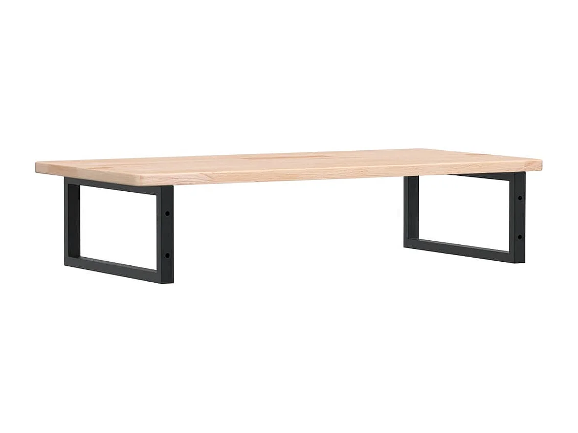 Badkamer wandschap staal en massief eikenhout