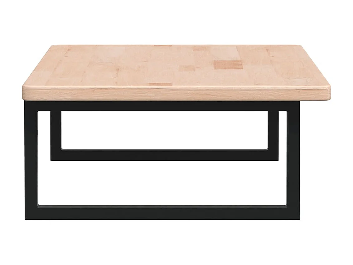 Waschtischplatte mit Halterung Stahl und Massivholz Eiche