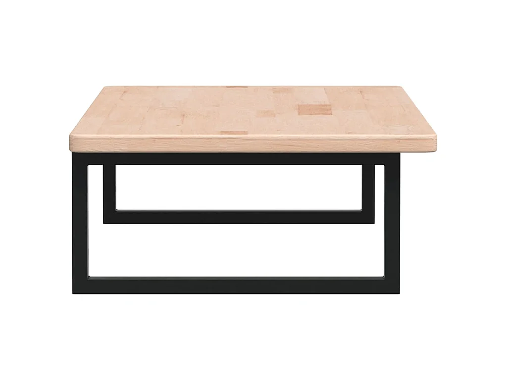 Ripiano a Parete per Lavabo in Acciaio e Massello di Rovere