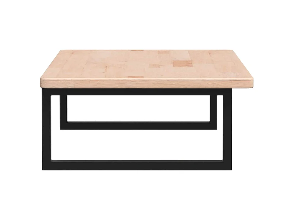 Waschtischplatte mit Halterung Stahl und Massivholz Eiche