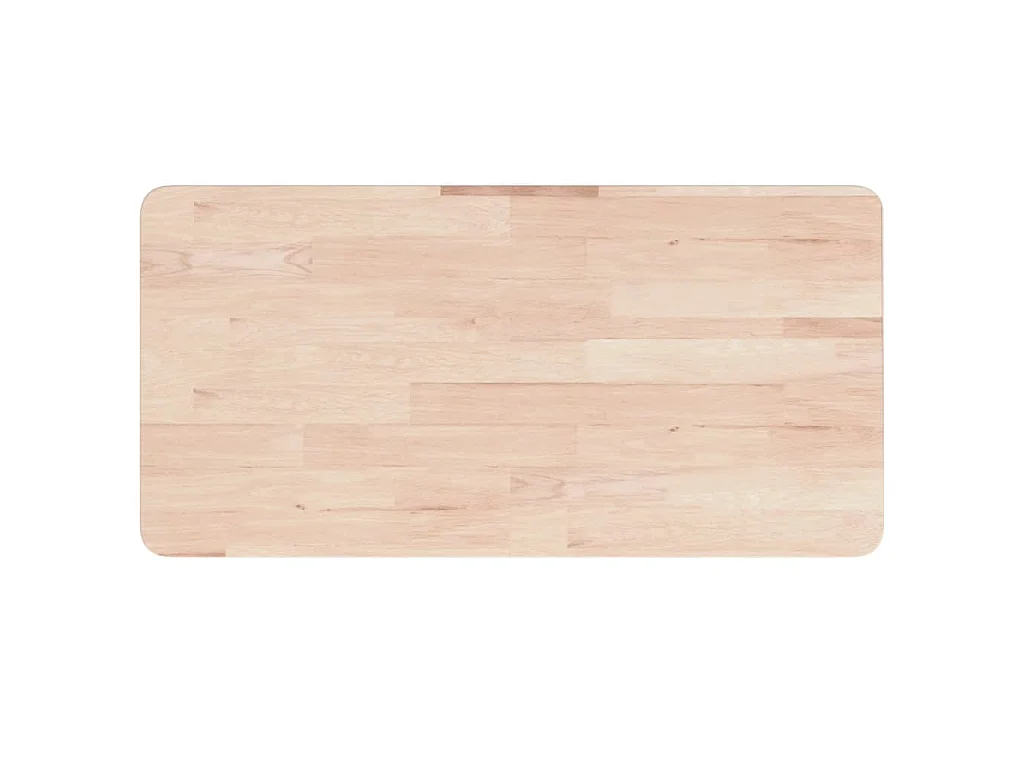 Waschtischplatte mit Halterung Stahl und Massivholz Eiche