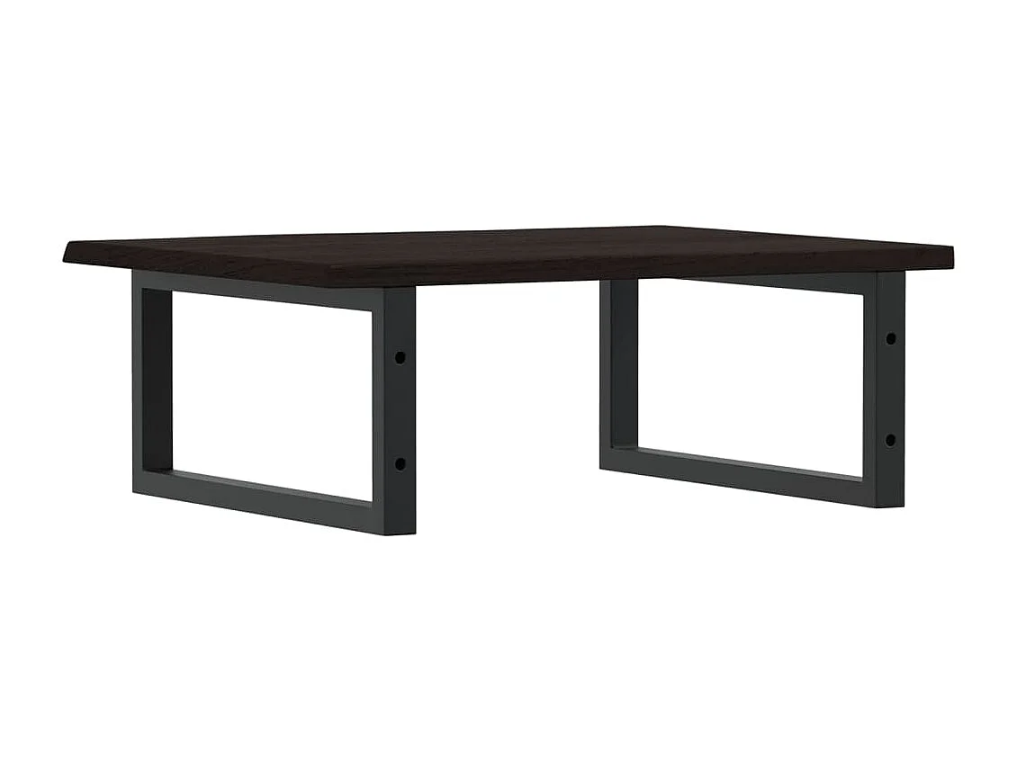 Badkamer wandschap staal en massief eikenhout