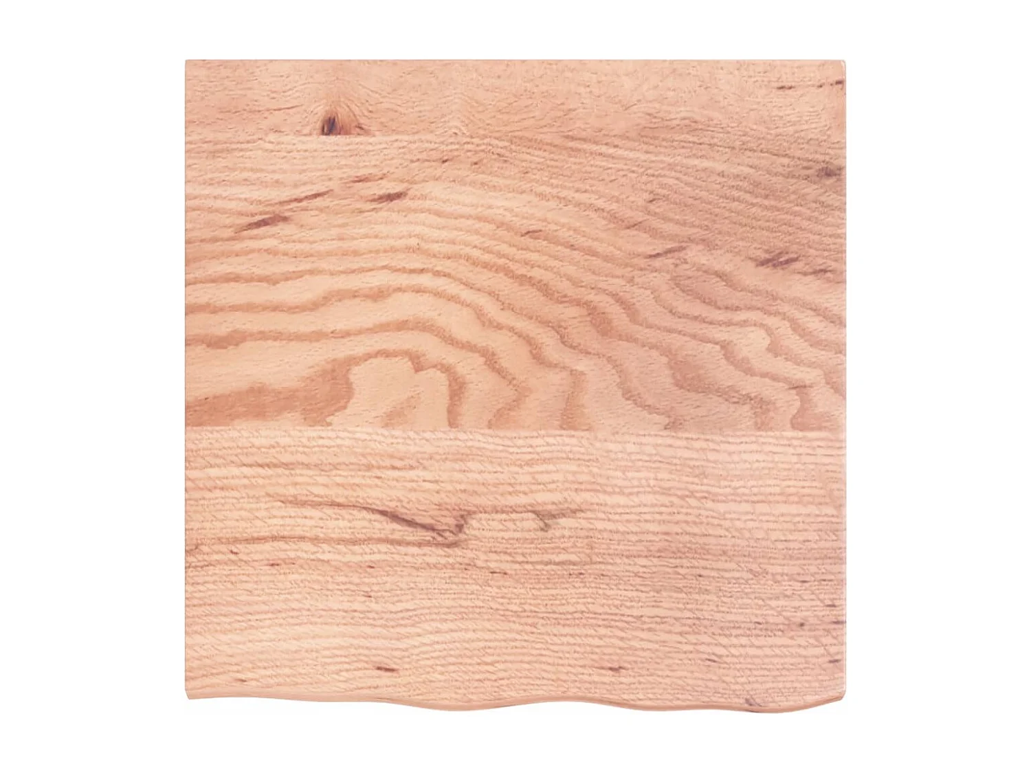 Estante de lavabo de pared de acero y madera maciza de roble