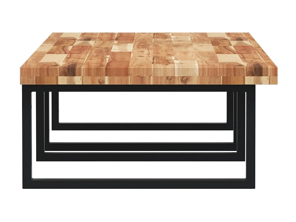 Prateleira de parede p/ lavatório aço/madeira de acácia maciça