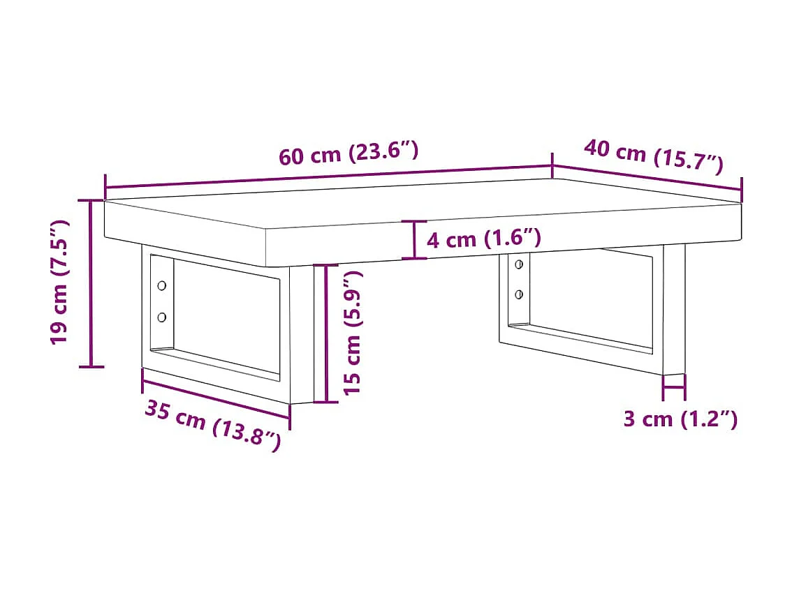 Badkamer wandschap staal en massief beukenhout