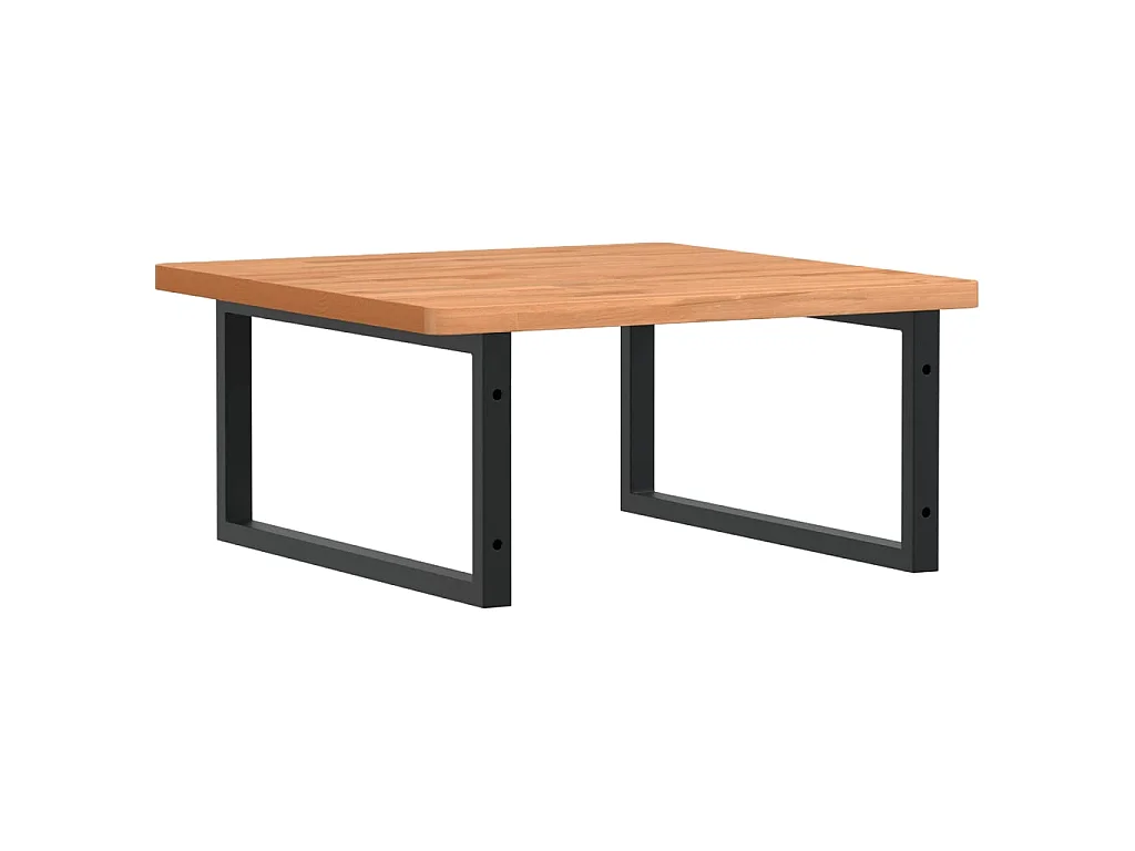 Badkamer wandschap staal en massief beukenhout