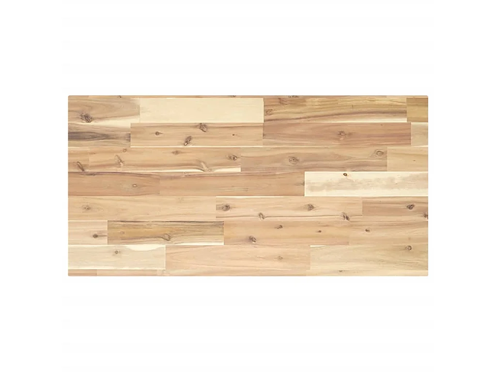 Waschbeckenregal Wandmontage Stahl und Akazienholz