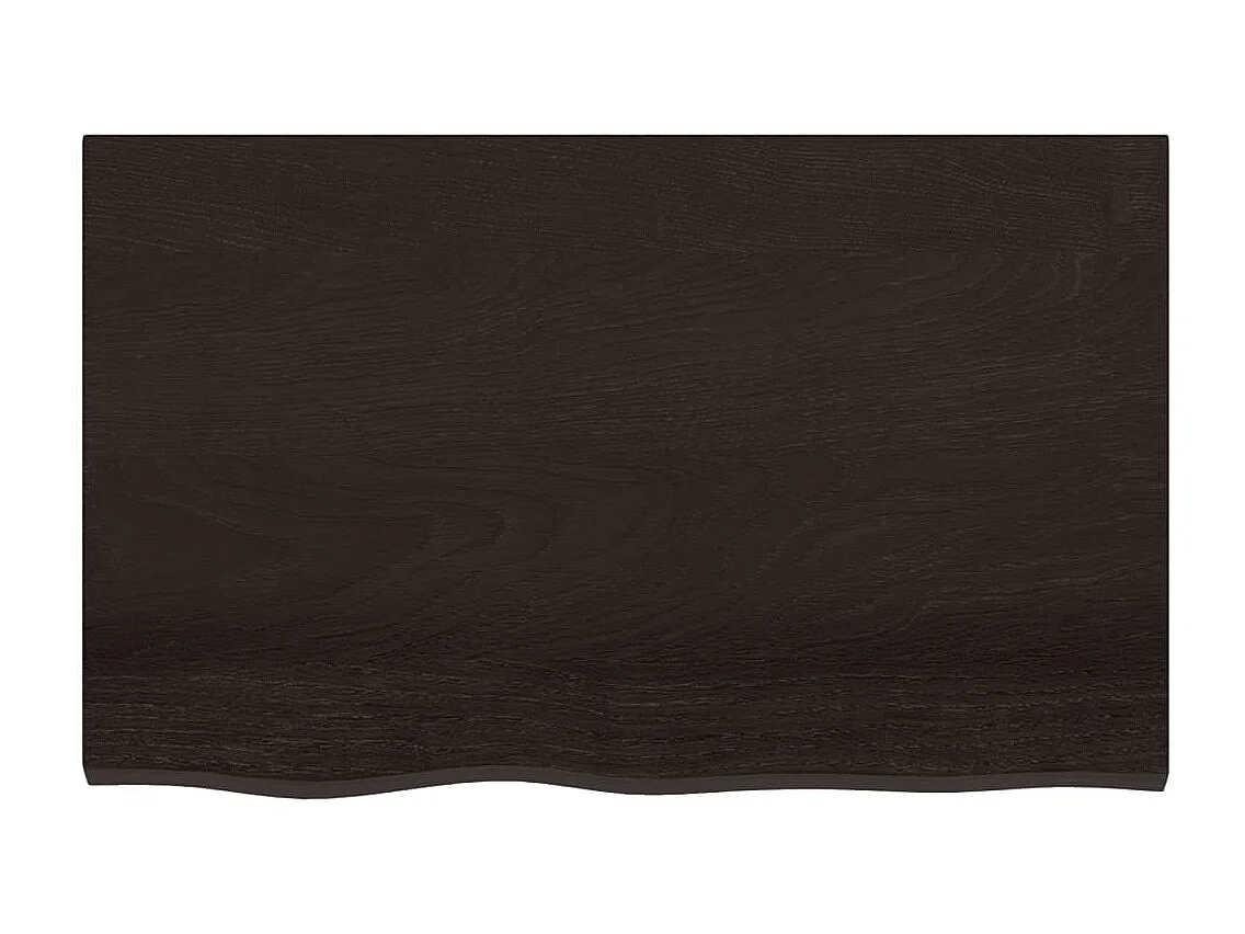 Estante de lavabo de pared de acero y madera maciza de roble