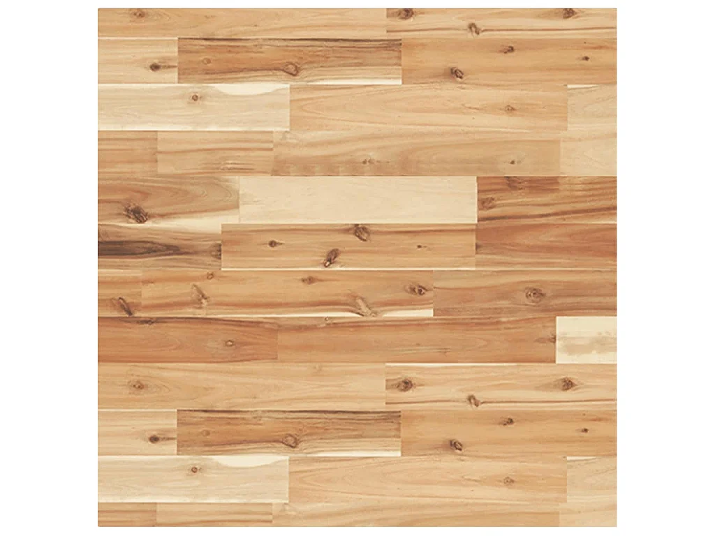 Étagère de vasque murale acier et bois massif d'acacia