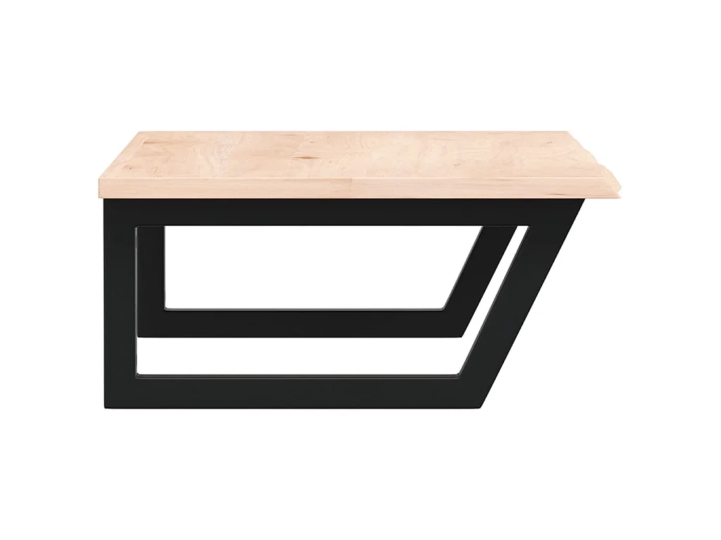 Badkamer wandschap staal en massief eikenhout