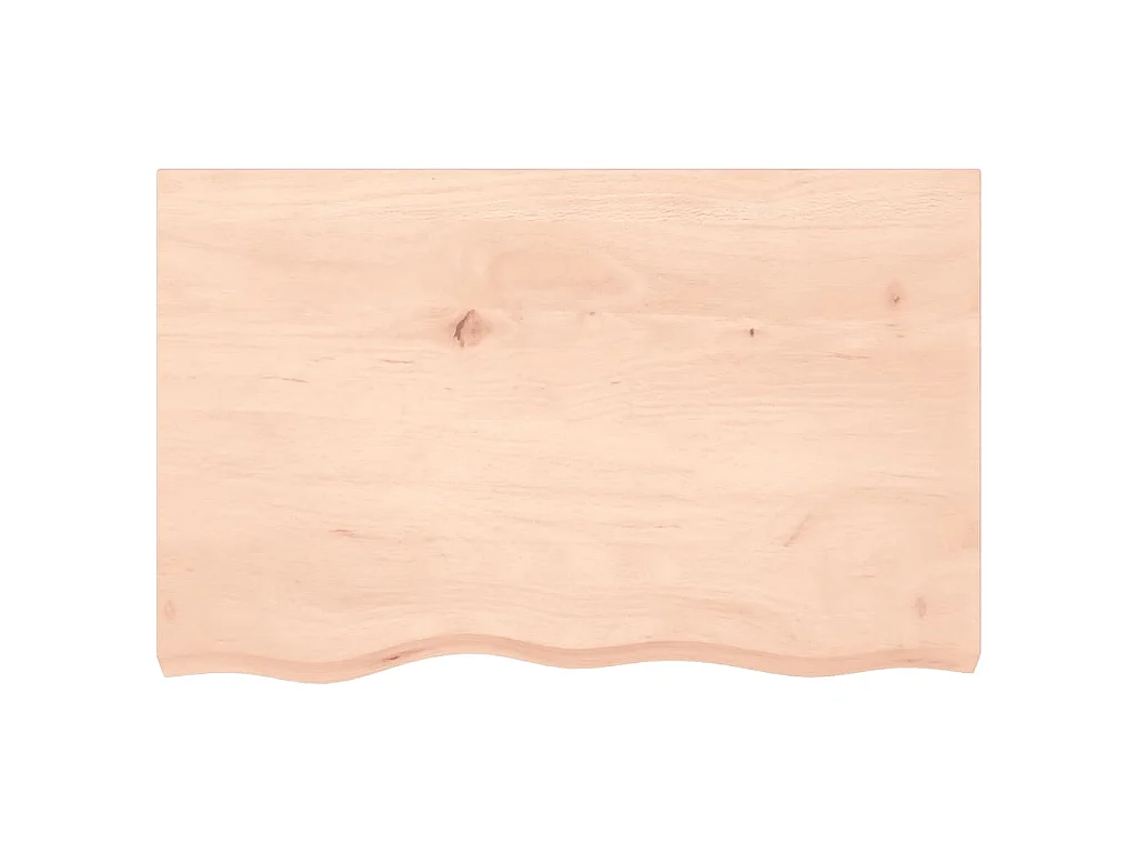 Badkamer wandschap staal en massief eikenhout