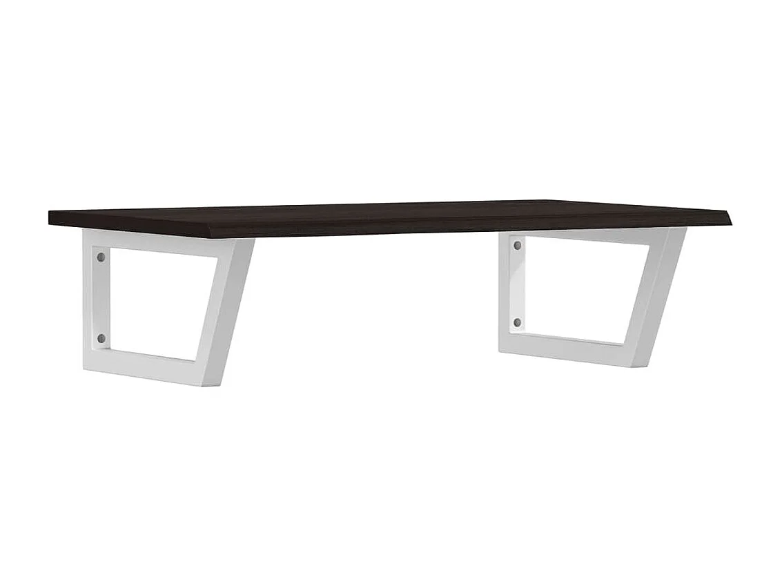 Badkamer wandschap staal en massief eikenhout