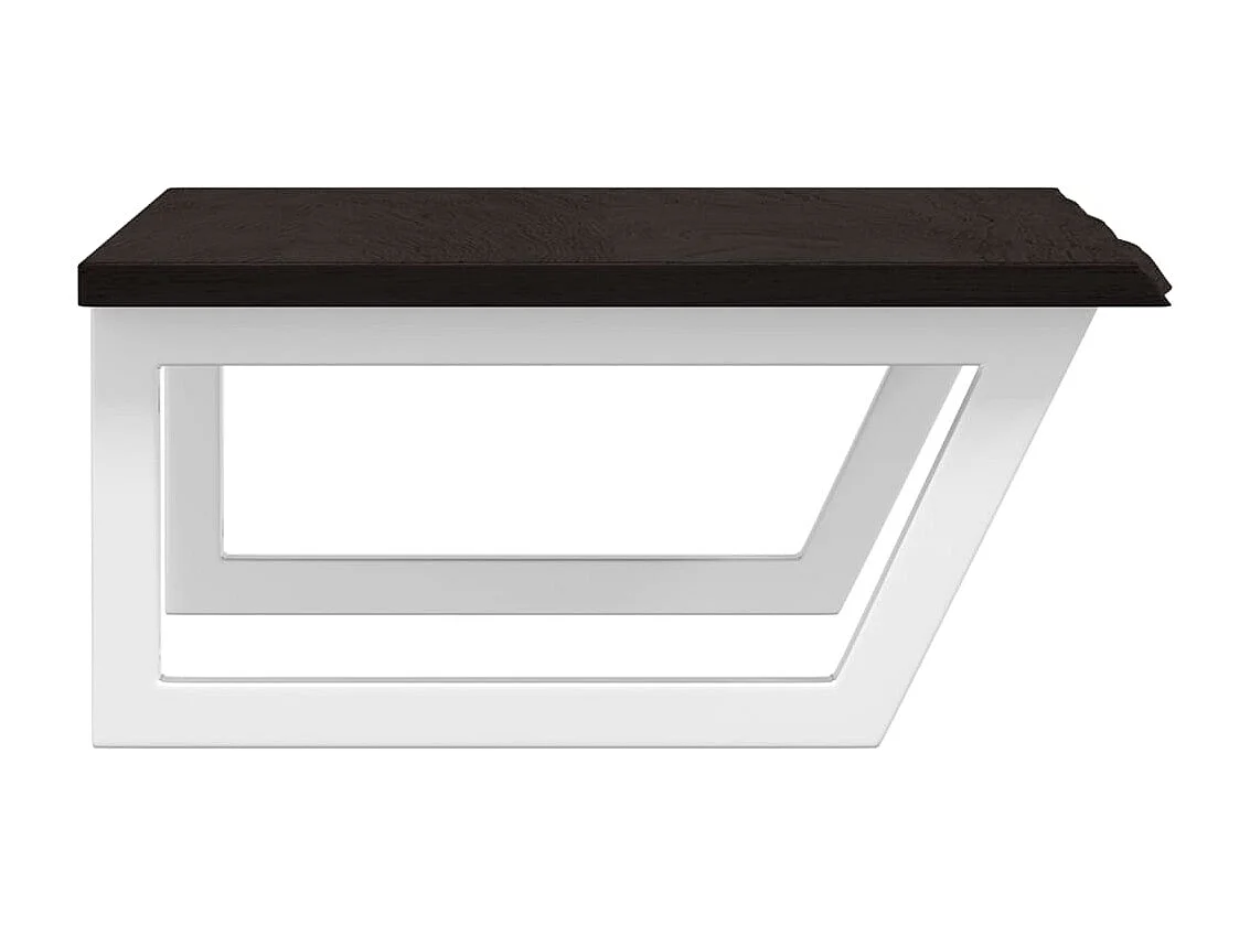 Badkamer wandschap staal en massief eikenhout