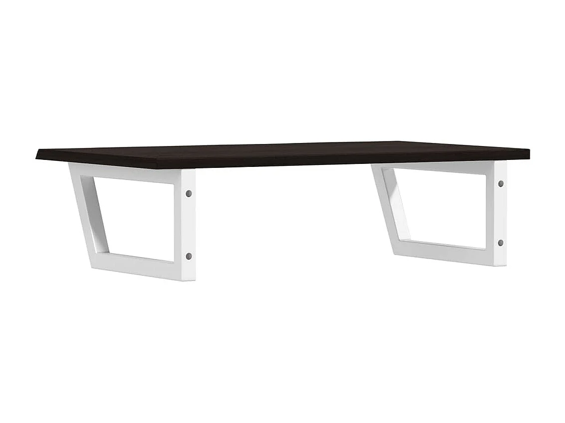 Badkamer wandschap staal en massief eikenhout