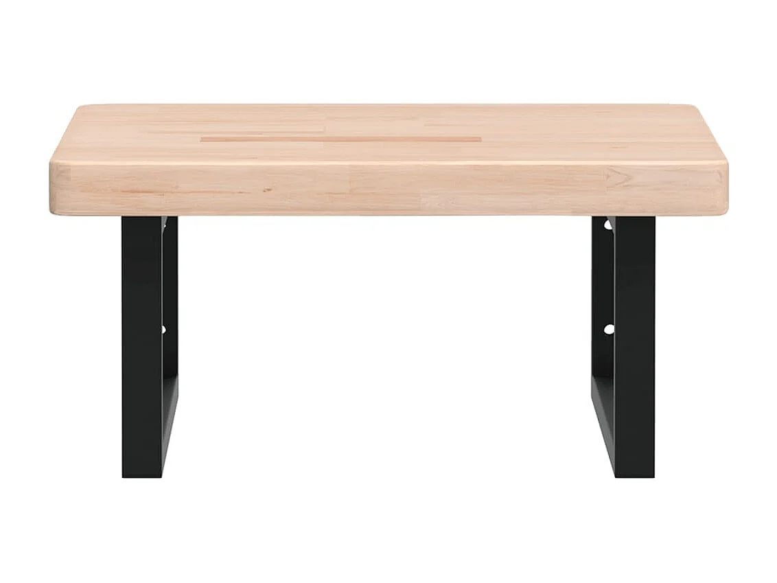 Badkamer wandschap staal en massief eikenhout