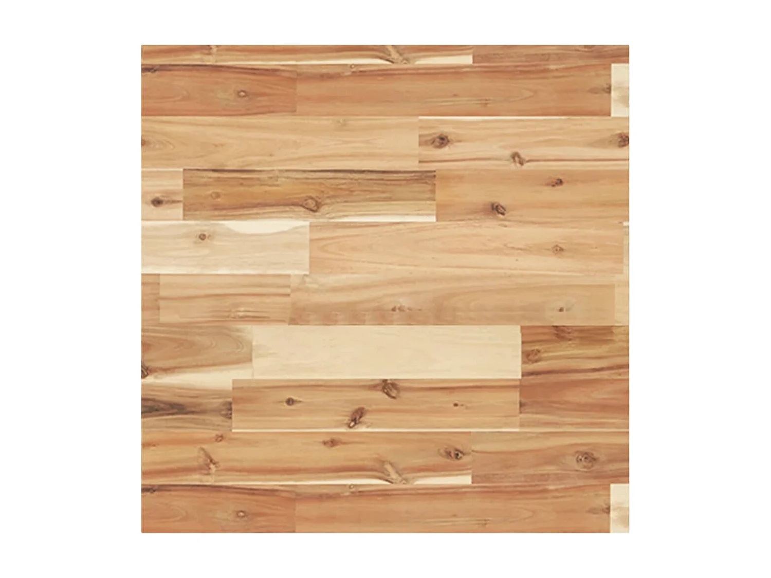 Étagère de vasque murale acier et bois massif d'acacia