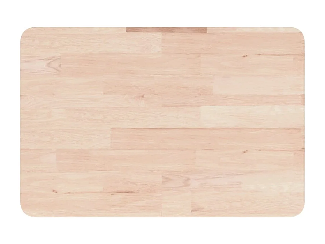 Étagère de vasque murale acier et bois de chêne massif