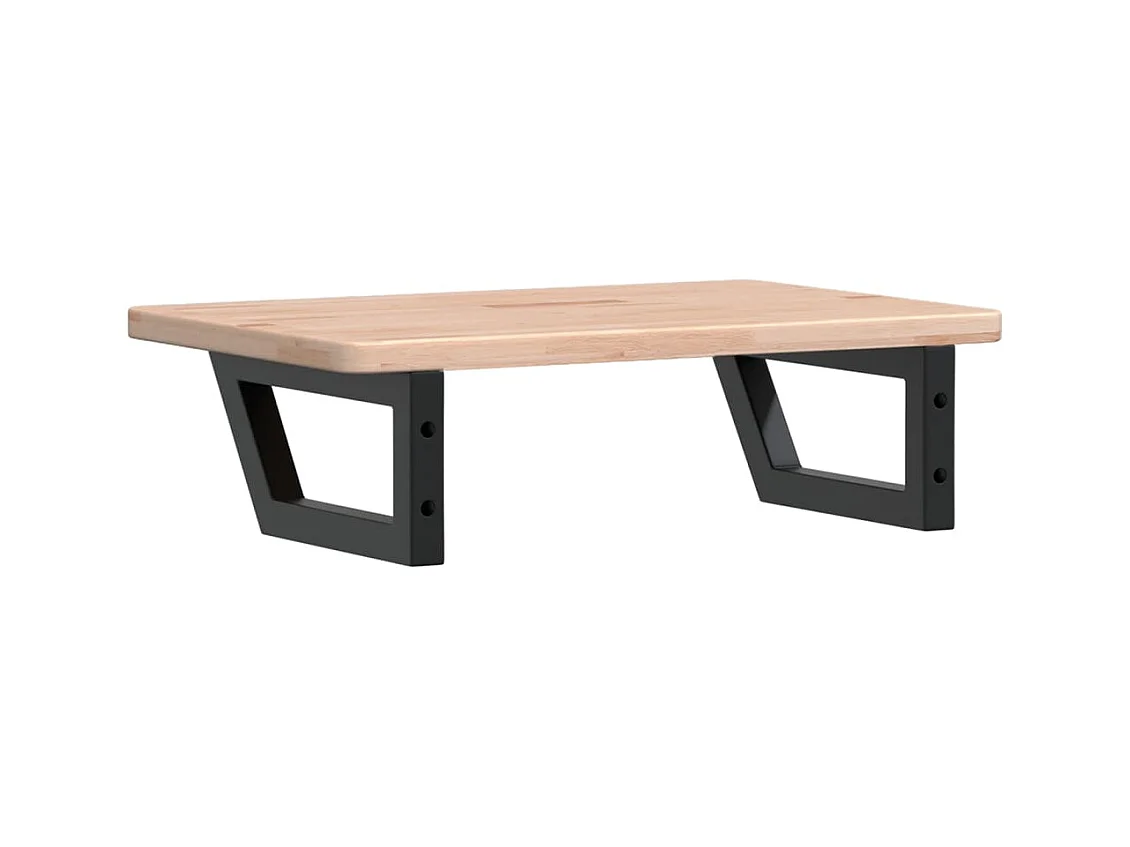 Badkamer wandschap staal en massief eikenhout