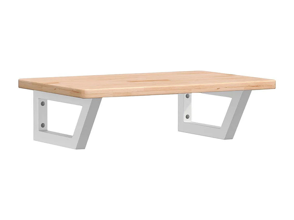 Badkamer wandschap staal en massief eikenhout