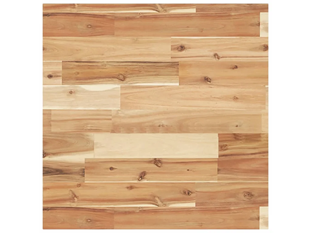 Étagère de vasque murale acier et bois massif d'acacia