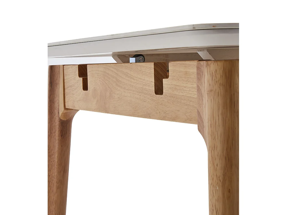 Mesa de comedor cocina extensible de 140 cm hasta a 180 cm para 8 comensales Costa