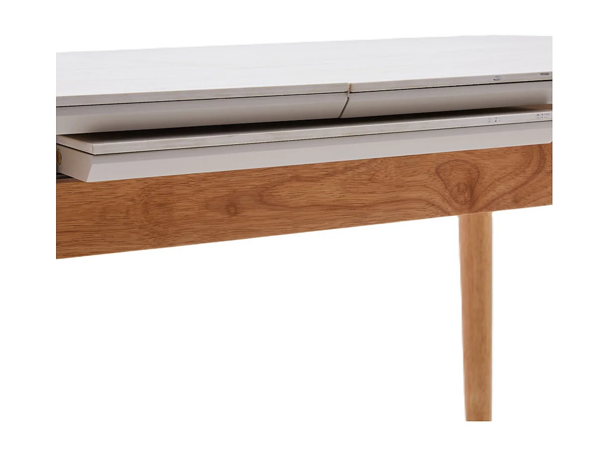 Mesa de comedor cocina extensible de 140 cm hasta a 180 cm para 8 comensales Costa