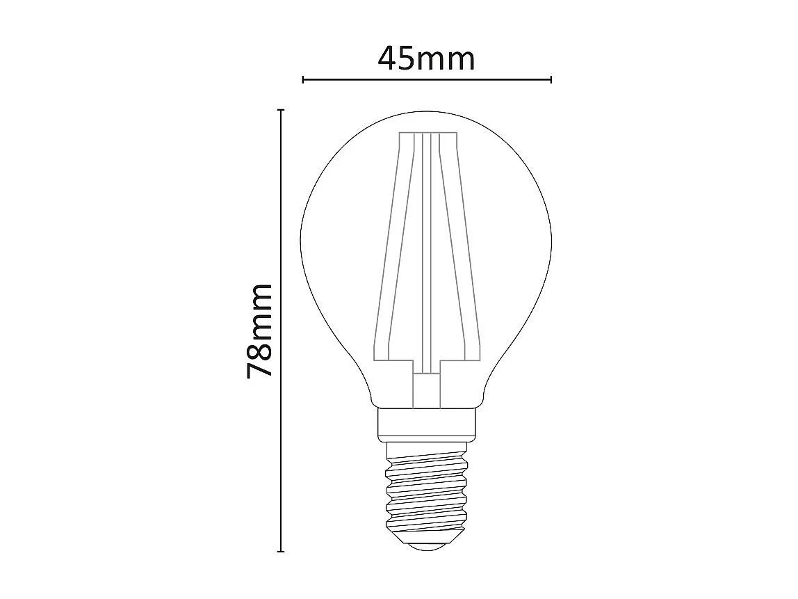 Ampoule LED Mini Sphère Dimmable 6W 4000K E14