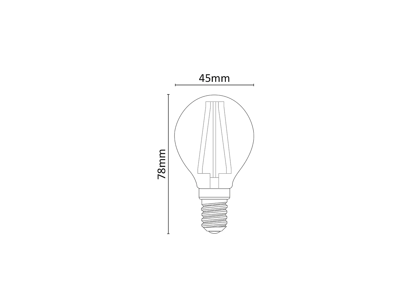 Ampoule LED Mini Sphère Dimmable 6W 4000K E14