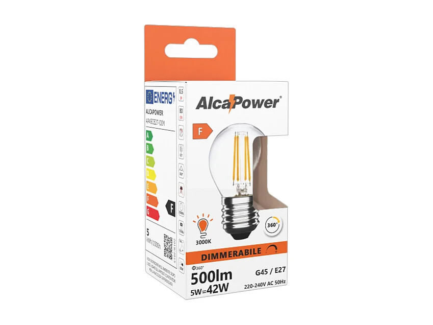 Ampoule LED Mini Sphère à Intensité Variable 5W 2700K E27