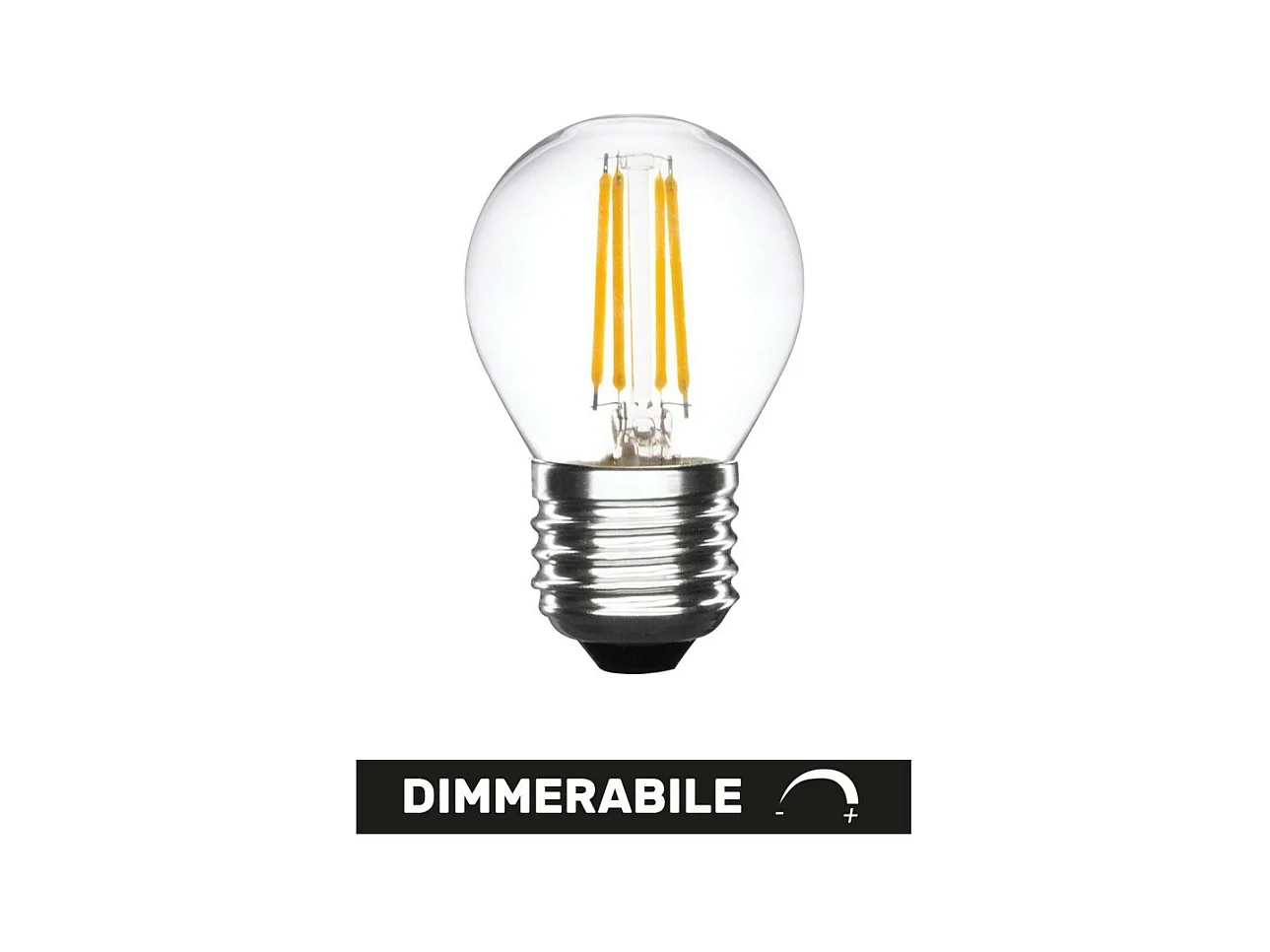 Lampadina a Led Mini Sfera Dimmerabile 5W 2700K E27