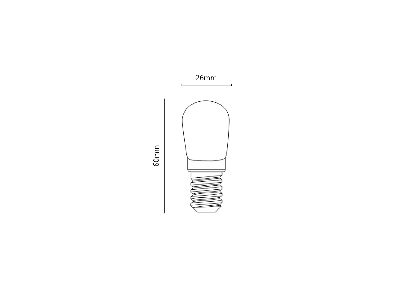 T26 3.5W 4000K LED bulb