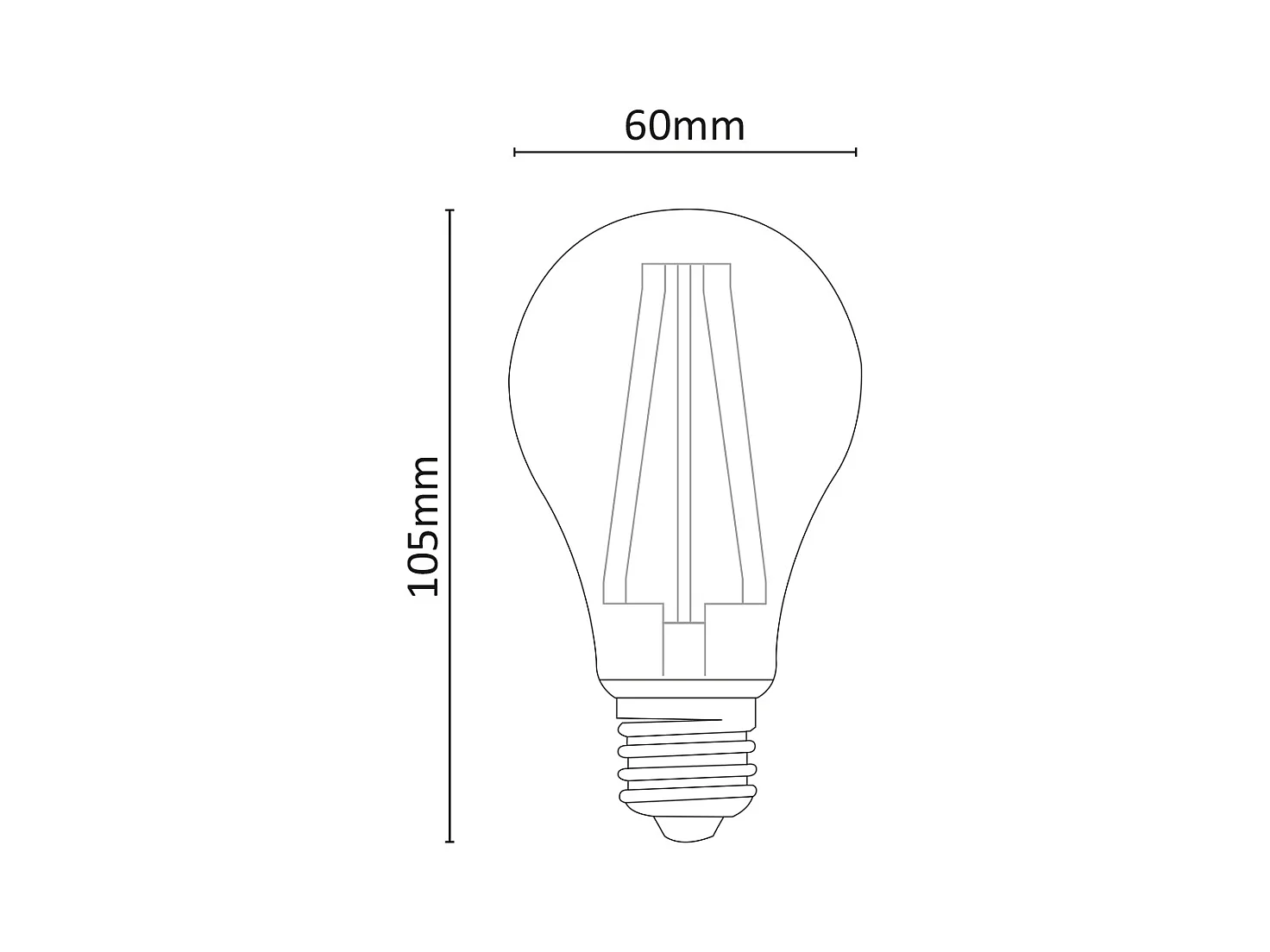 Klassieke dimbare LED-lamp 10W 4000K E27