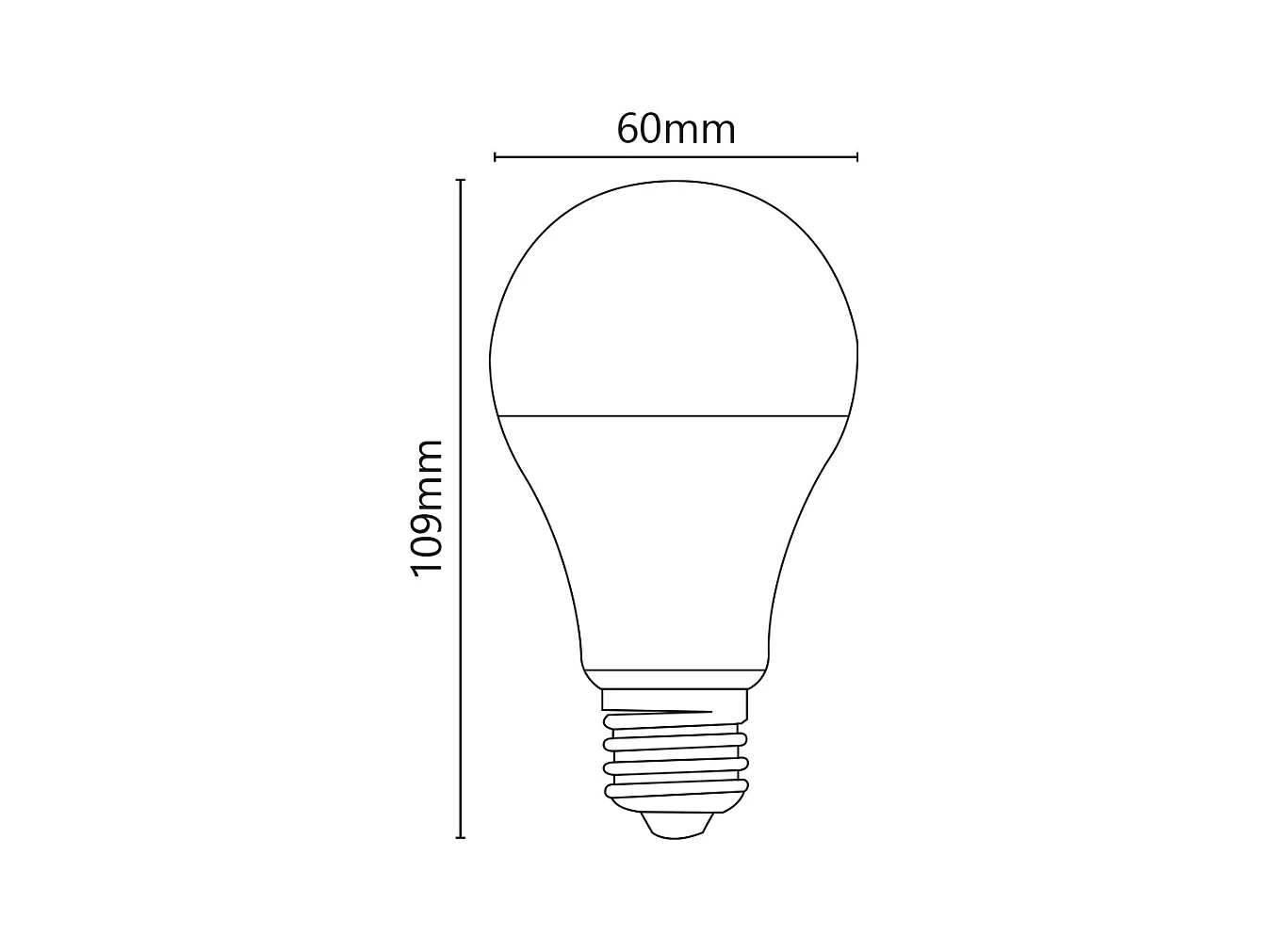 Bombilla LED clásica 10W E27 12-24V 3000K