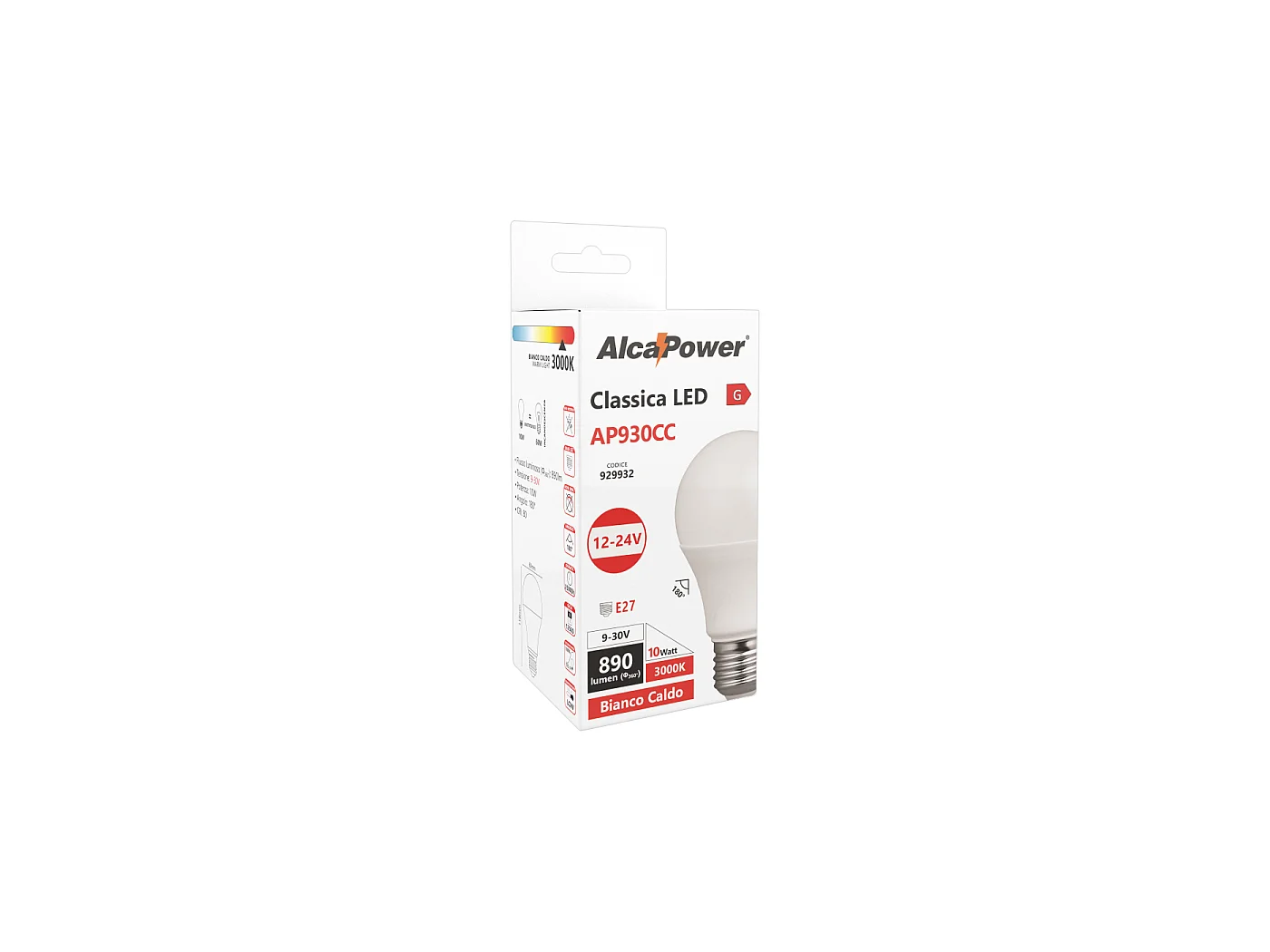 Ampoule LED classique 10W E27 12-24V 3000K