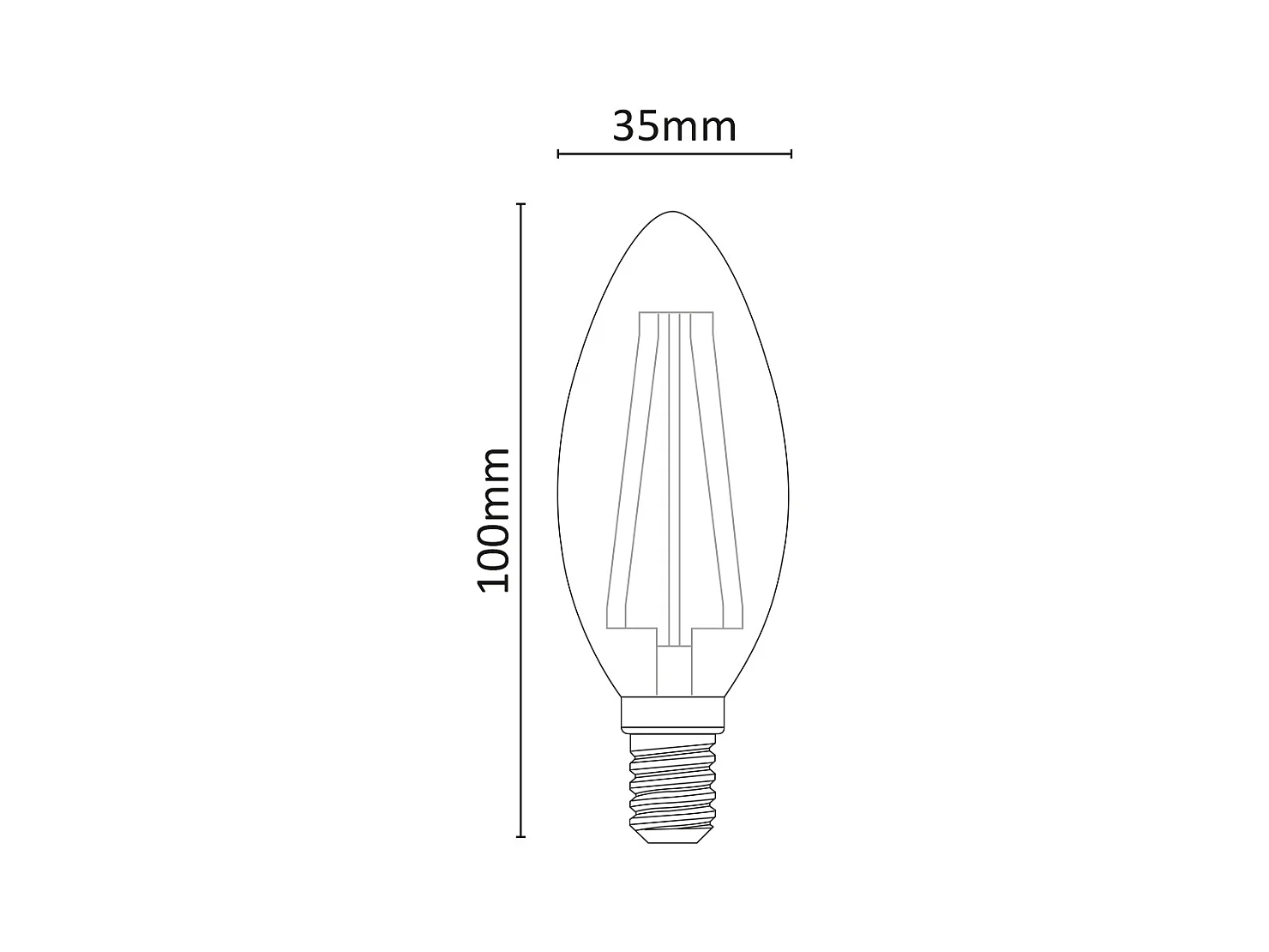 Bombilla LED regulable de color oliva, 6 W, 4000 K, E14