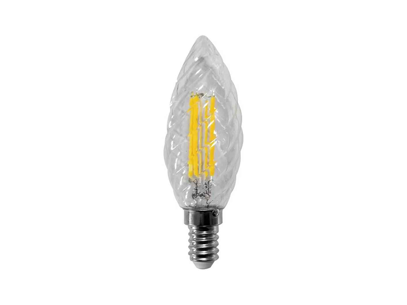 Ampoule LED à filament torsadé 4W E14 3000K