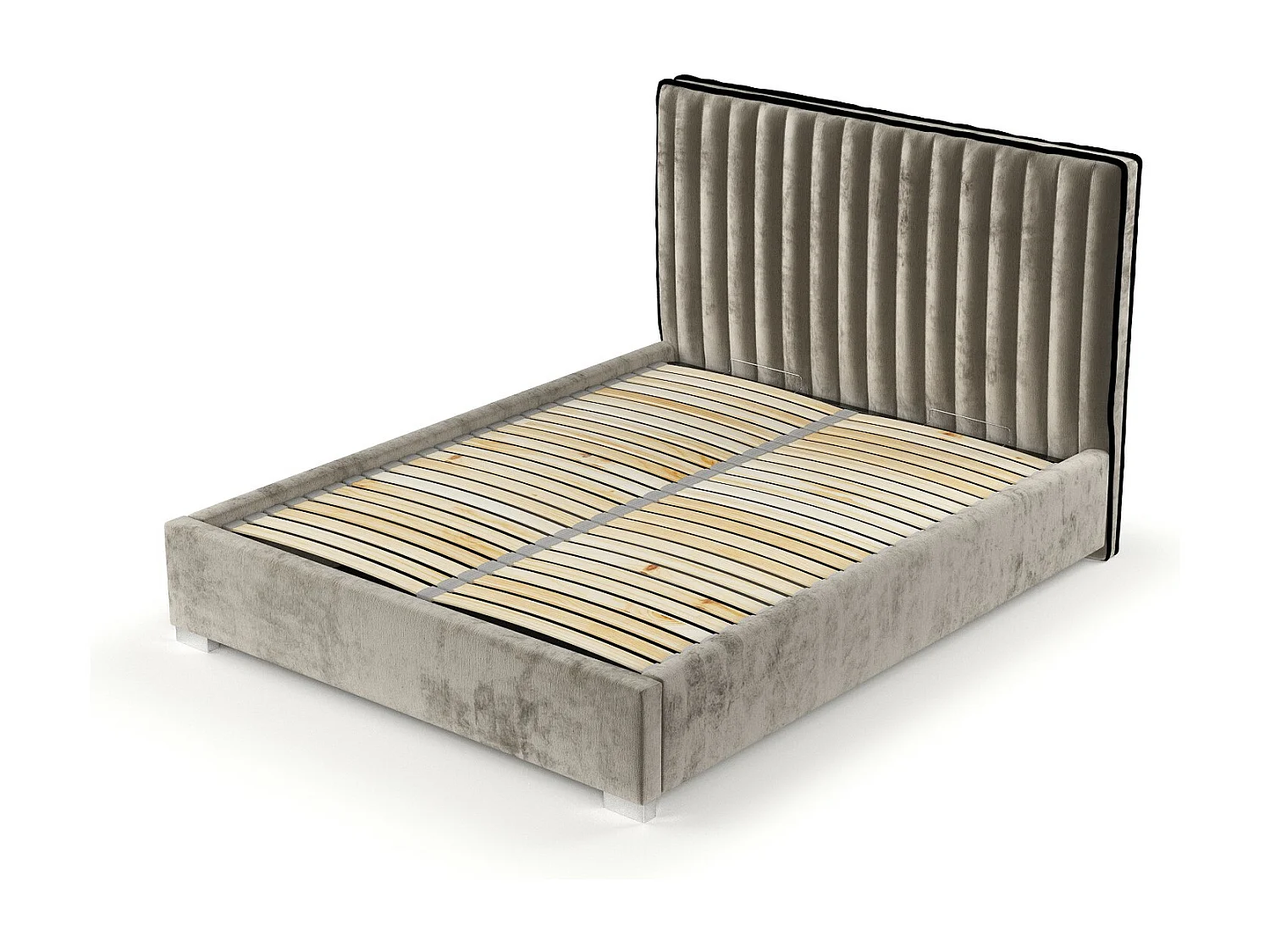 Polsterbett Breeze - 180 x 200 cm - Chenille-Stoff - beige