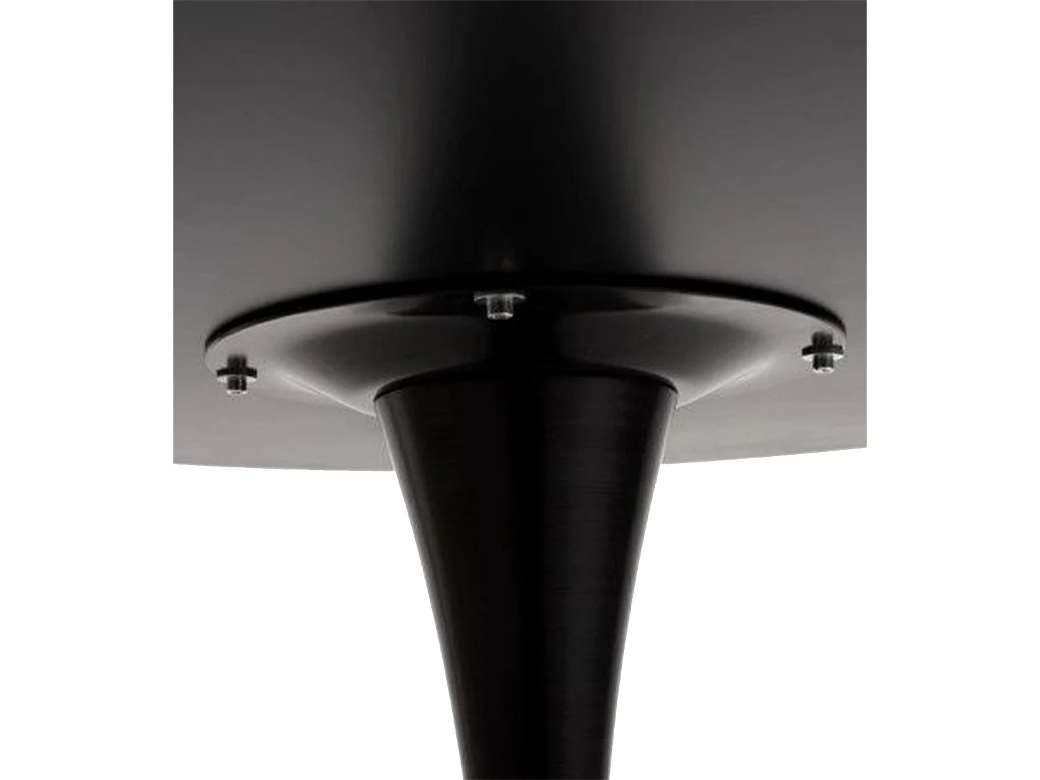 Mesa para comedor o cocina de melamina para interior exterior de 100 cm negra Tauro