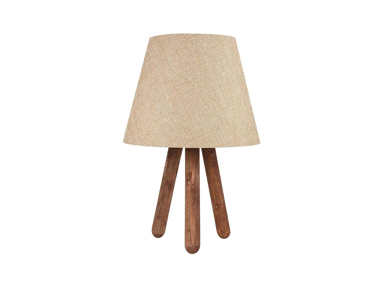 Lampe à poser en bois et tissu Carla
