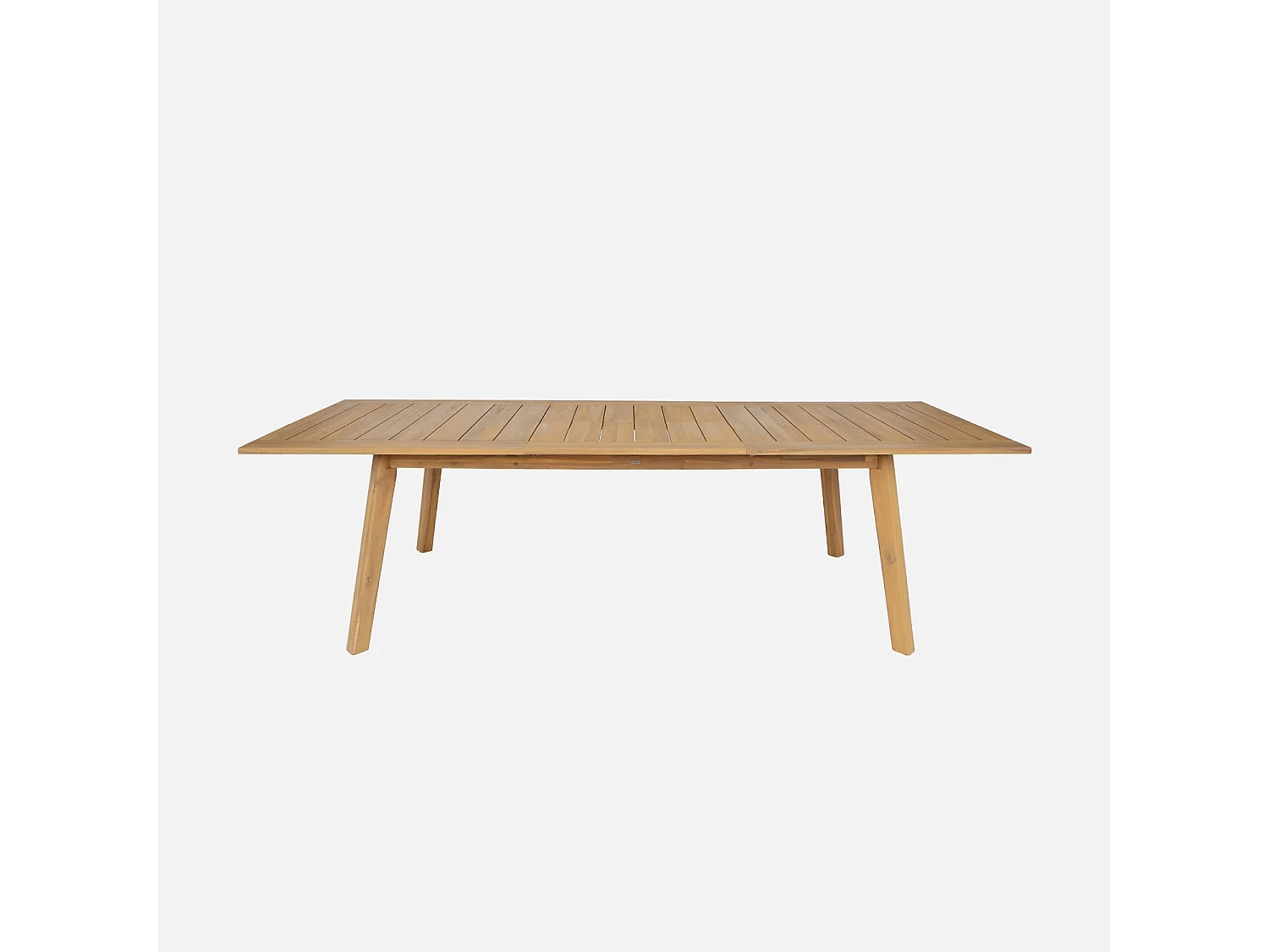 Mesa de jardín de madera de acacia, 10 plazas natural