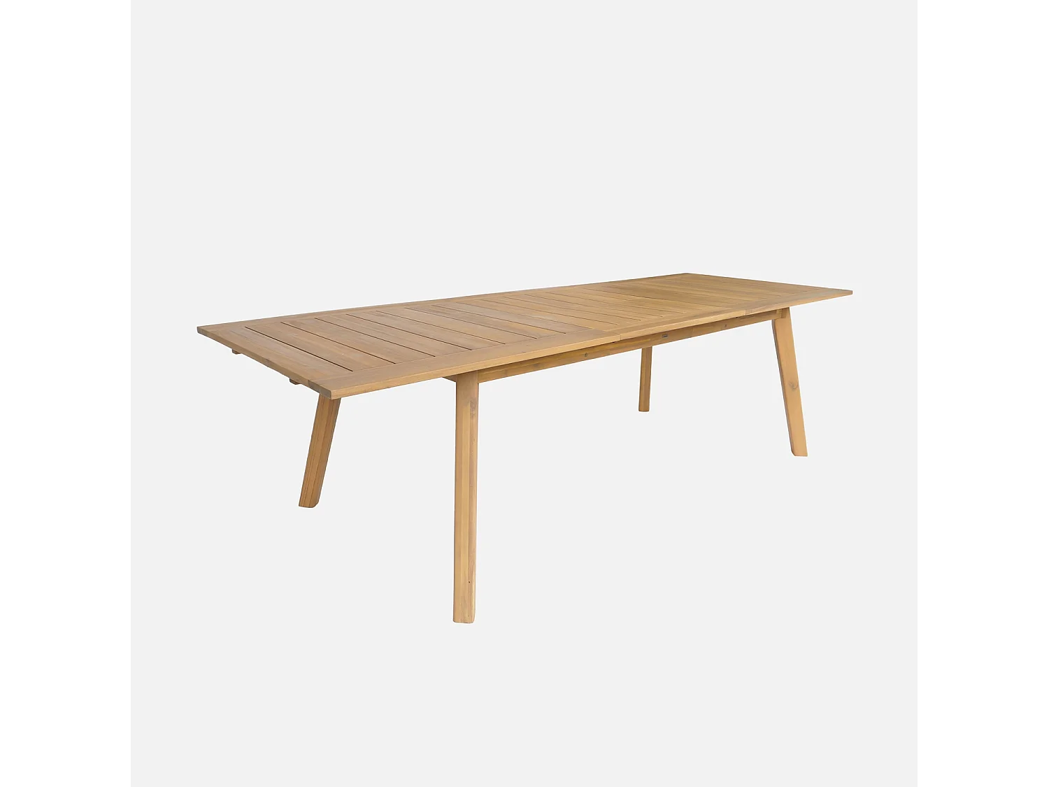 Mesa de jardín de madera de acacia, 10 plazas natural