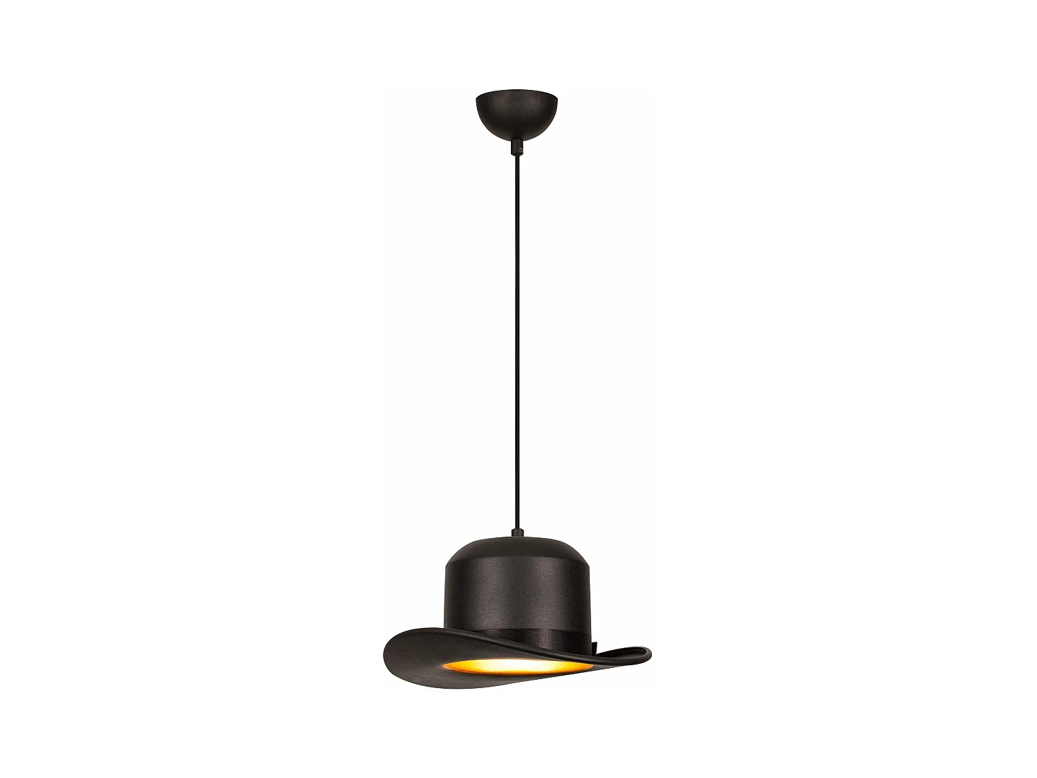 Suspension chapeau melon Adrein D30cm Métal Noir