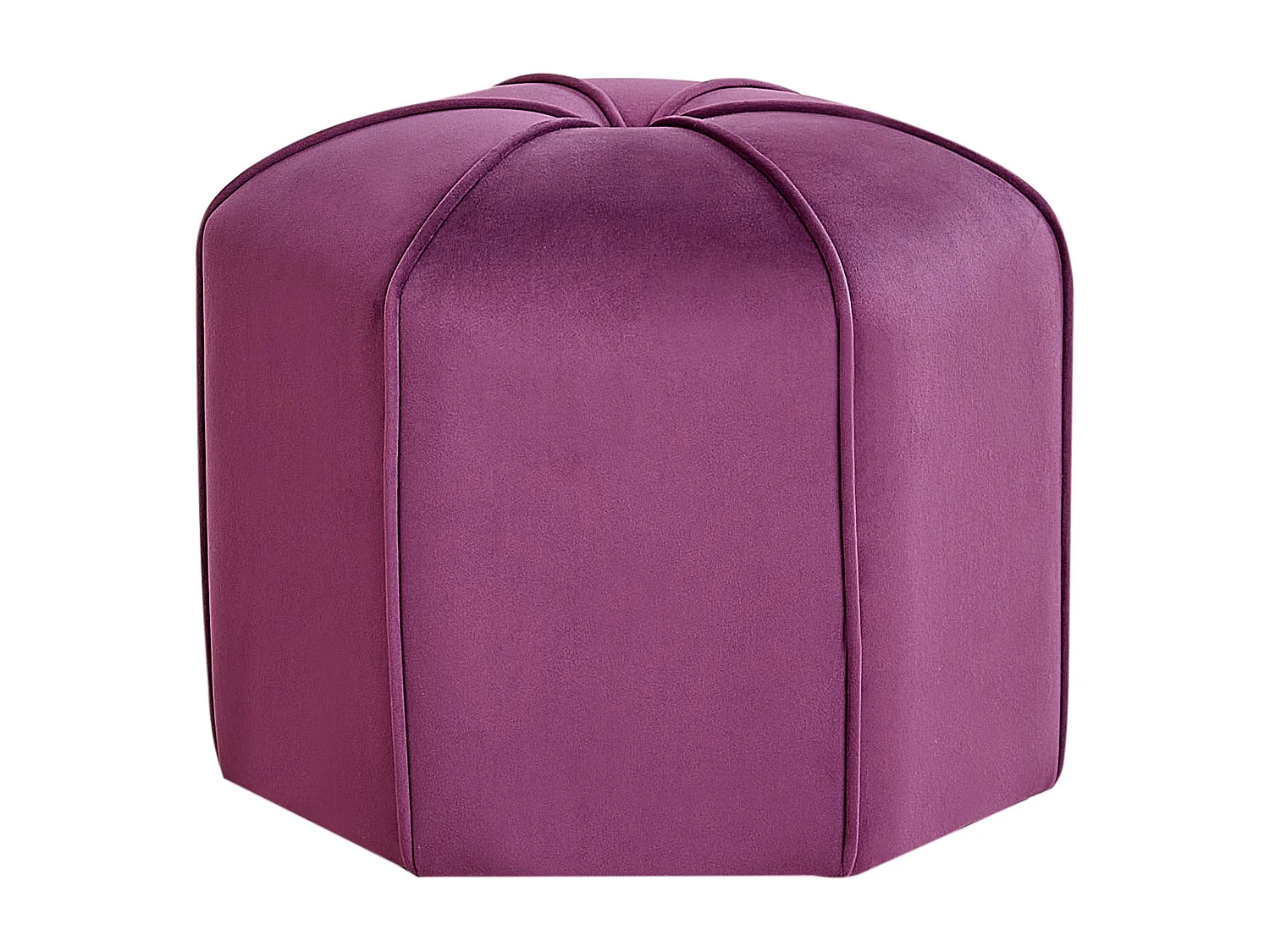 Pufe WISHEK Veludo Roxo 45 cm 45 cm 42 cm
