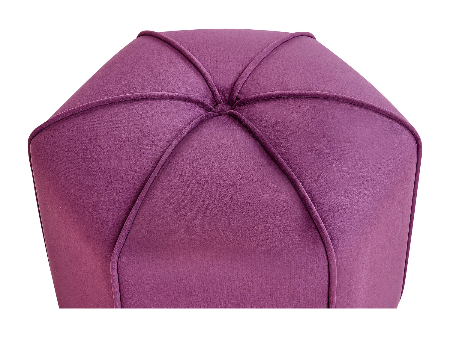 Pouf WISHEK Velours Pourpre