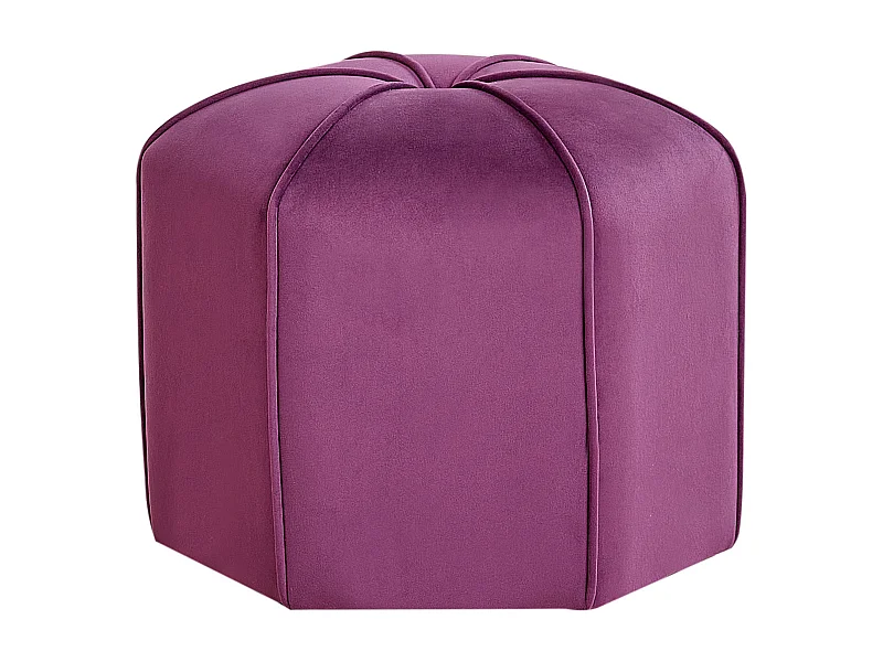 Pouf WISHEK Velours Pourpre