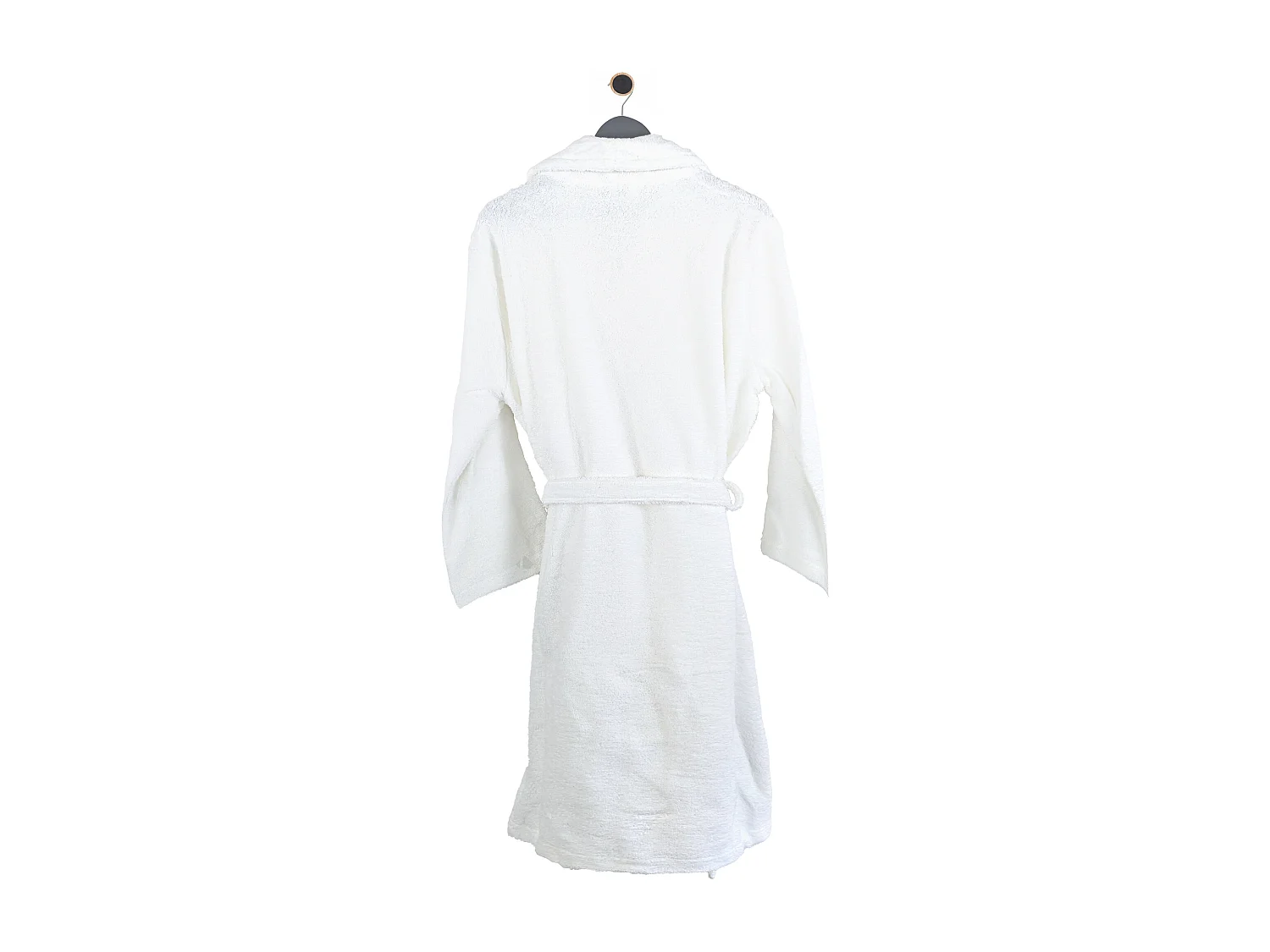 Peignoir col châle adulte PURE coton L blanc