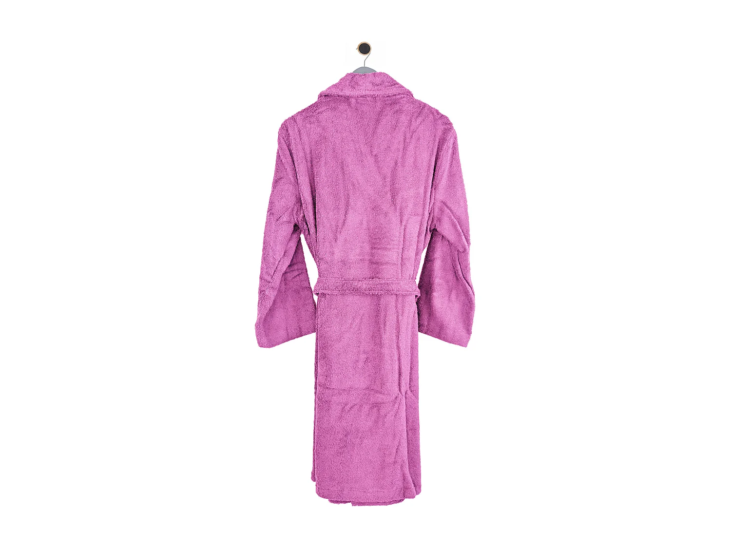 Peignoir col châle adulte PURE coton L rose lavande